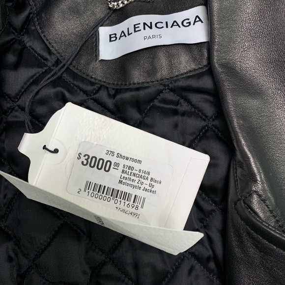 Balenciaga luxury  leather biker jacket 🔥 - Picture 11 of 16